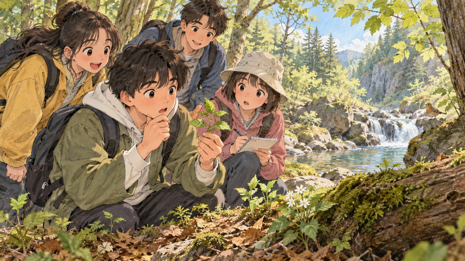 On a forest field trip, a student notices that one counterexample changes the conclusion of an earlier guess.