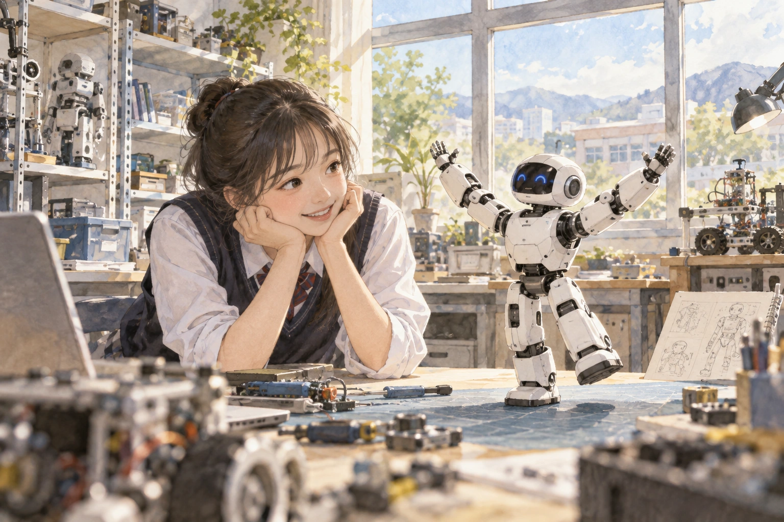 새 문장으로 변형하는 학생