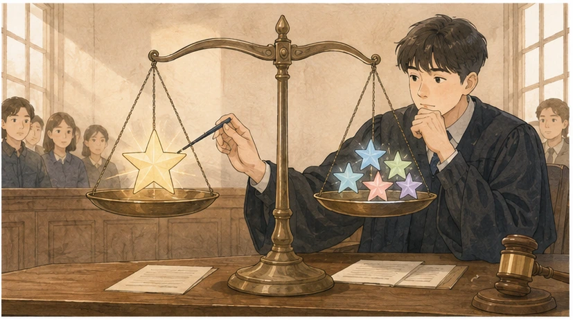 주장과 근거를 저울에 올리는 법정