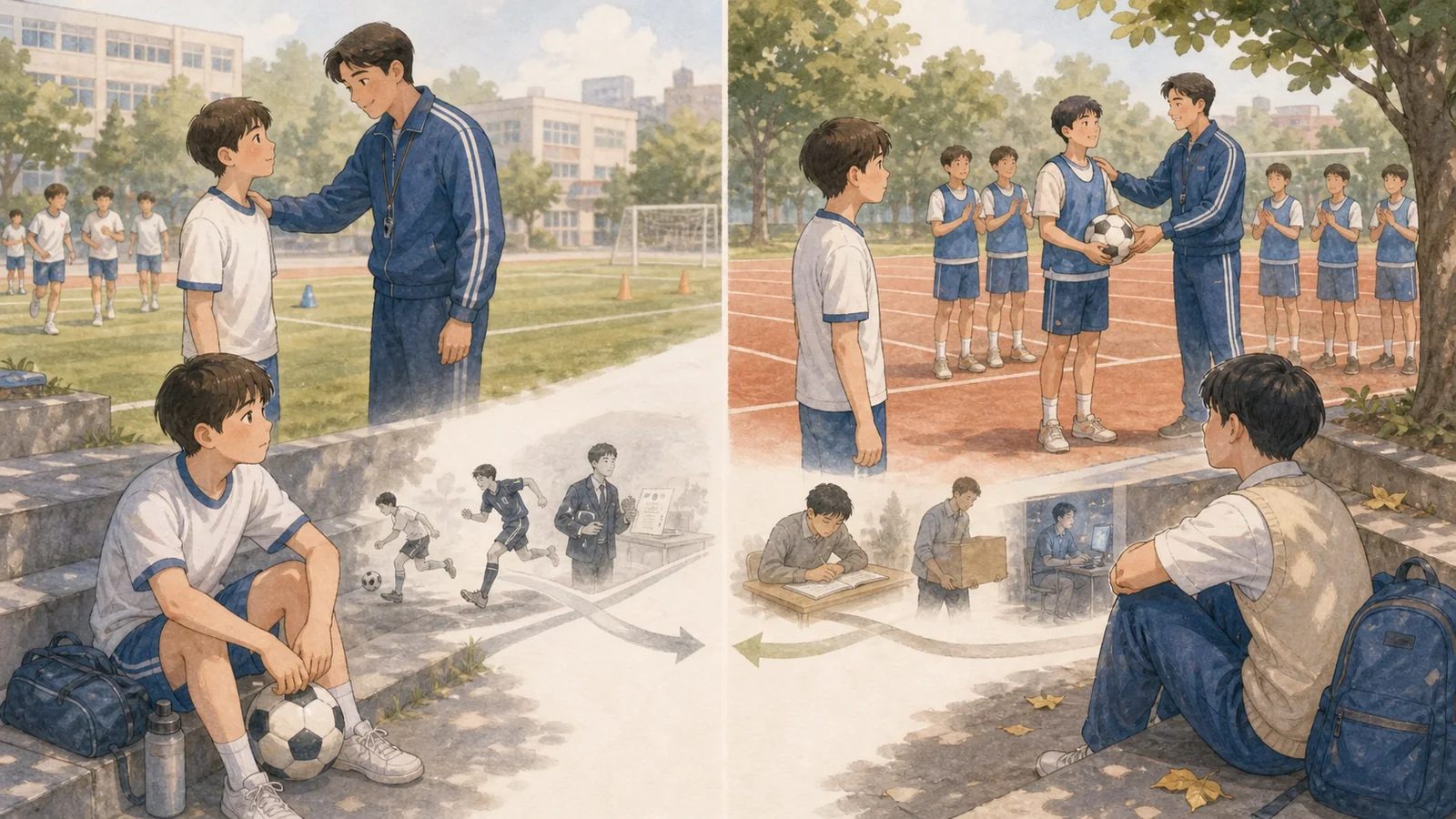 동등한 재능과 다른 기회를 비교하는 운동장