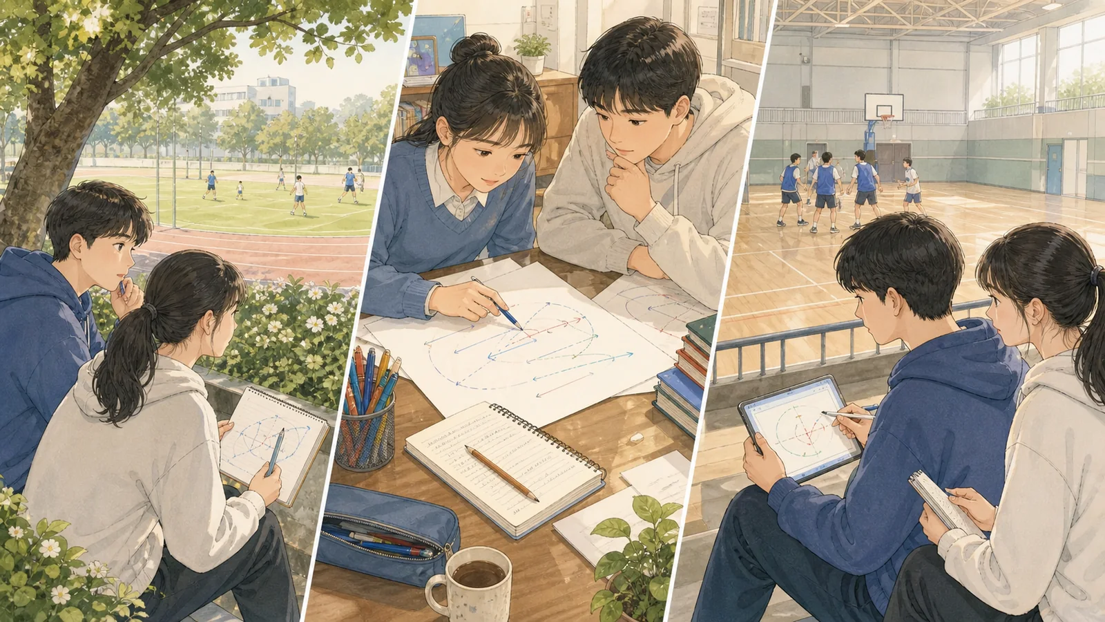 세 단계 인과 사슬 사진박스