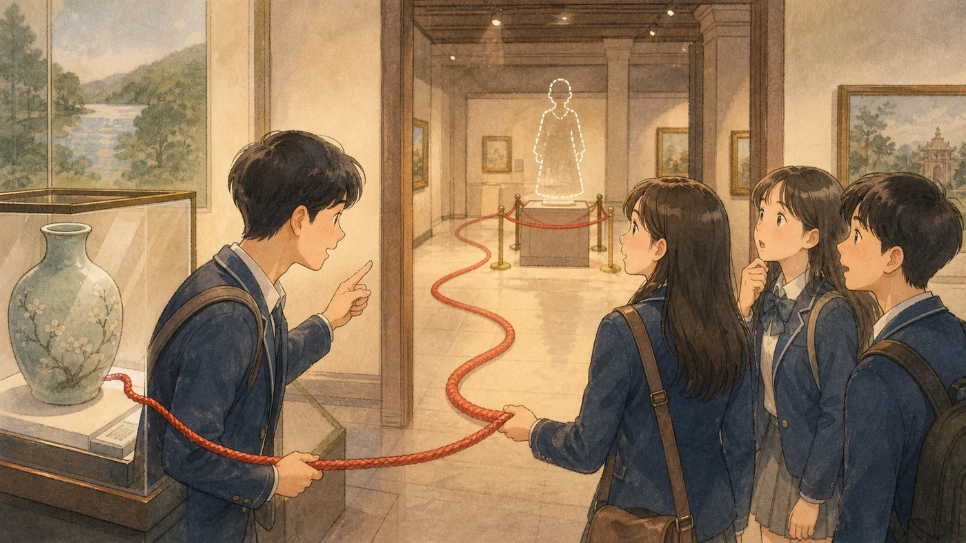 학교 미로의 빈 위치를 찾는 사진박스