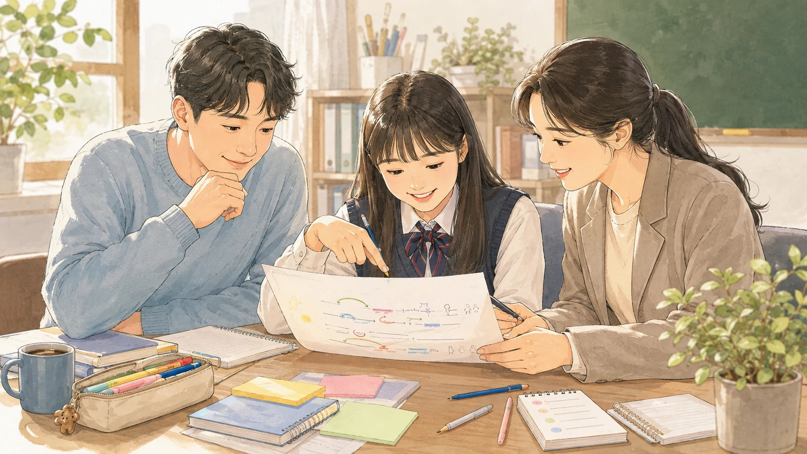 한 번의 적용 과정을 함께 검토하는 상담 장면