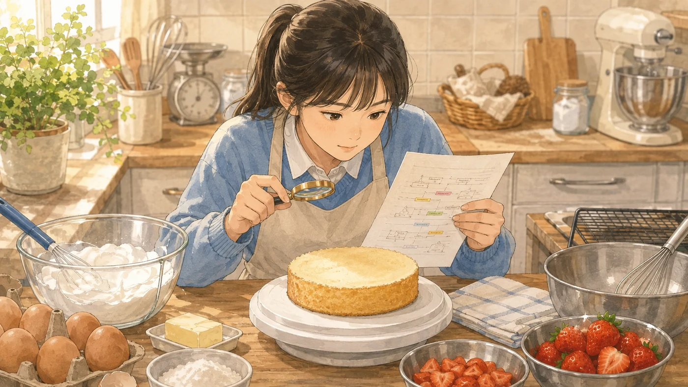 근거 순서대로 재료를 쓰는 빵집