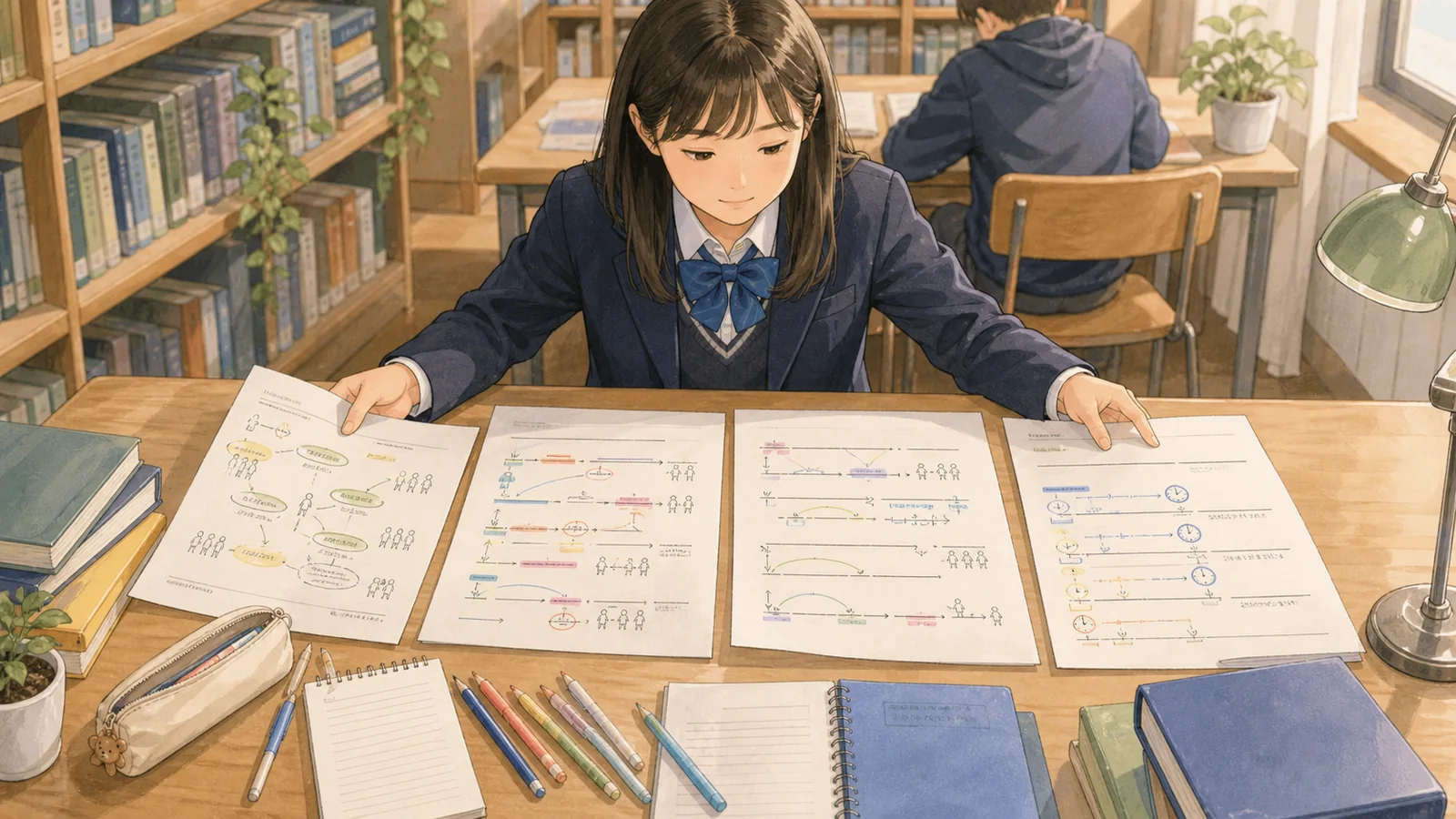 이틀 뒤 백지 재작성하는 학생